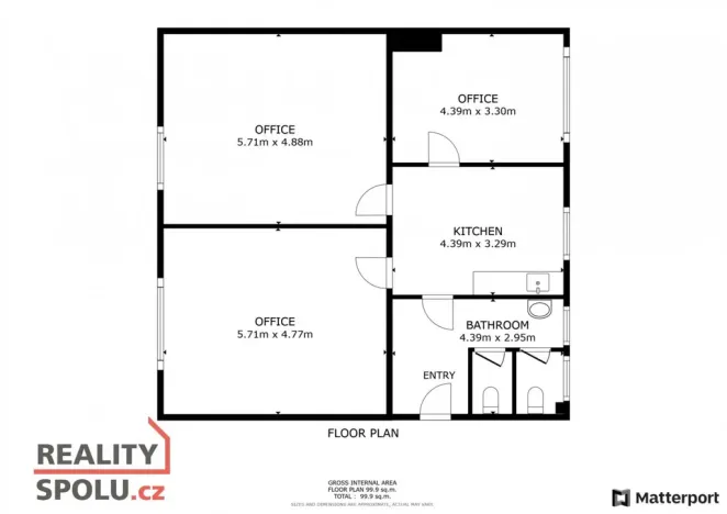 Pronájem kanceláře, Blovice, Americká, 100 m2
