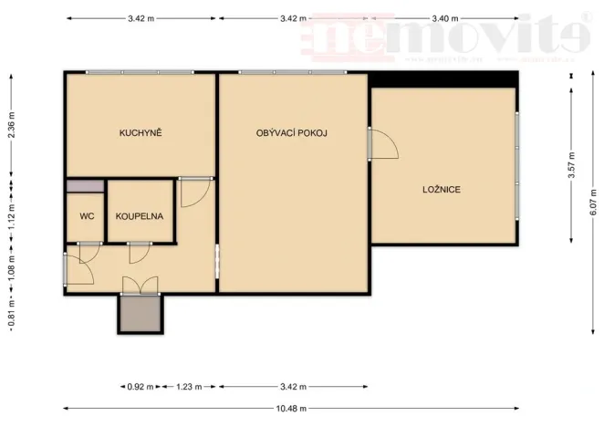 Prodej bytu 2+1, Ostrava, Na Robinsonce, 46 m2