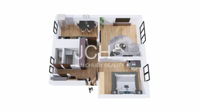 Prodej bytu 2+1, Uničov, Nerudova, 56 m2