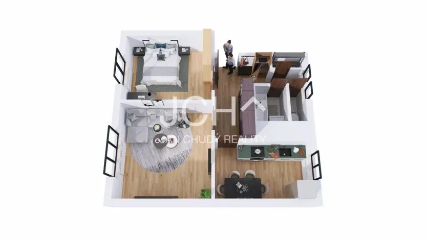 Prodej bytu 2+1, Uničov, Nerudova, 56 m2