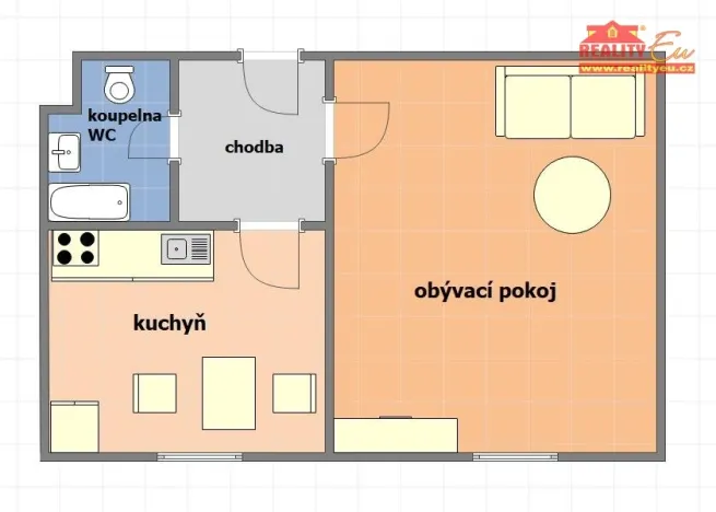 Prodej bytu 1+1, Náchod, Kladská, 36 m2