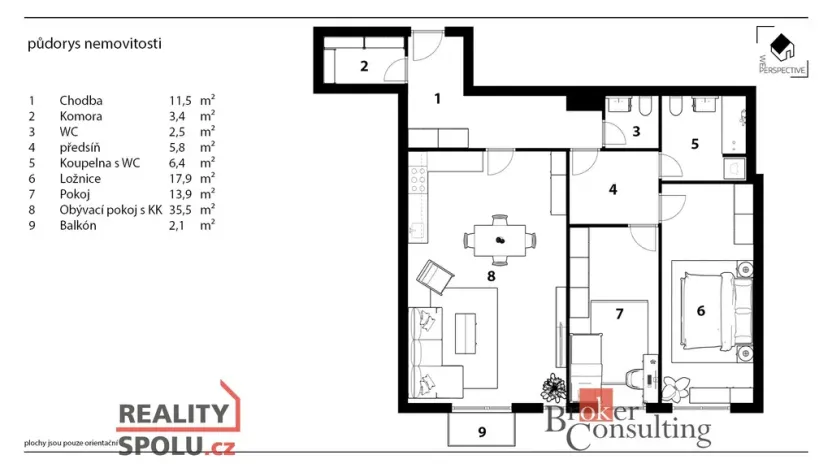 Prodej bytu 3+kk, Hradec Králové, 107 m2