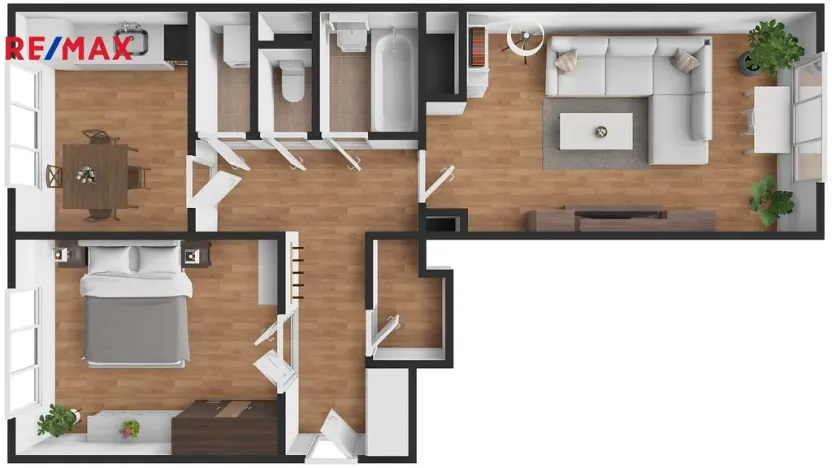 Pronájem bytu 2+1, Ostrava - Poruba, Nálepkovo náměstí, 55 m2