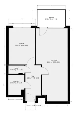 Pronájem bytu 2+kk, Praha - Michle, U plynárny, 53 m2