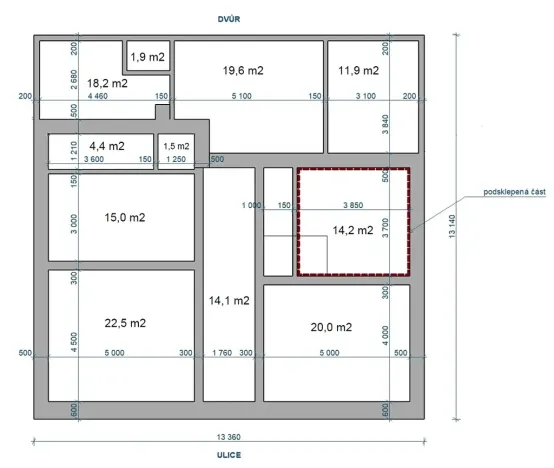Pronájem rodinného domu, Holice, Staroholická, 143 m2