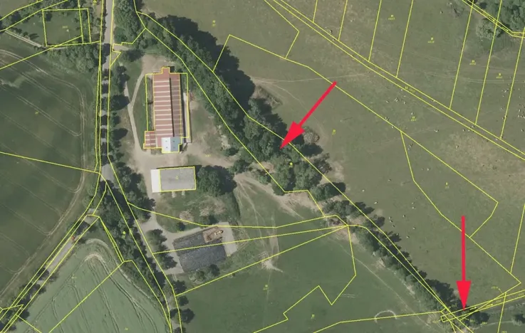 Prodej podílu louky, Dlažov, 3245 m2