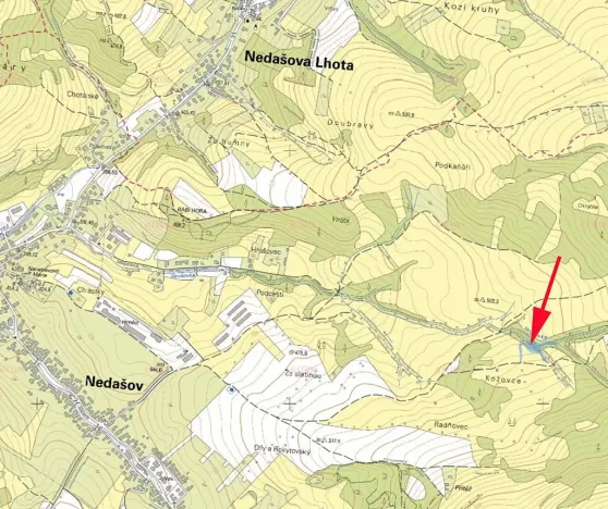 Prodej podílu louky, Nedašov, 962 m2