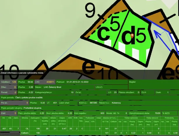 Prodej lesa, Železný Brod, 2062 m2