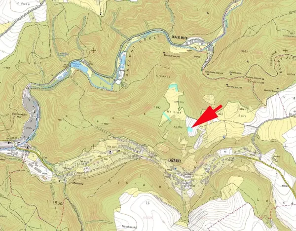 Prodej louky, Blansko, 2185 m2