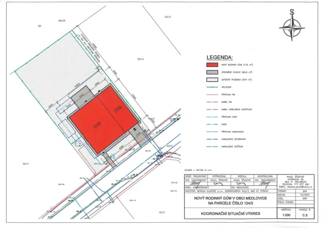 Prodej pozemku pro bydlení, Medlovice, 674 m2