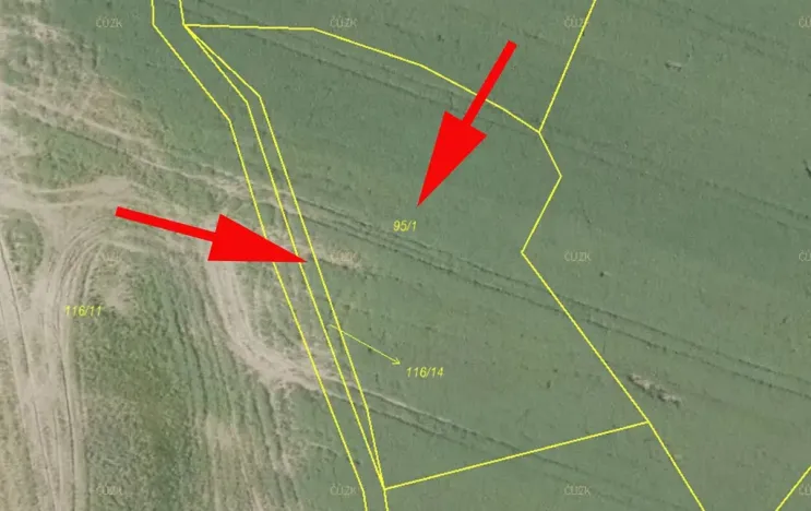 Prodej pole, Maňovice, 2533 m2