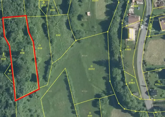 Prodej louky, Huslenky, 1597 m2