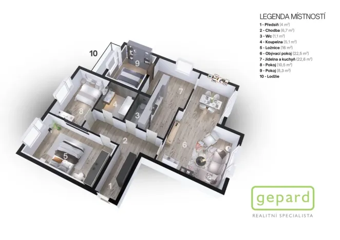 Prodej bytu 4+1, Mariánské Lázně, Česká, 85 m2