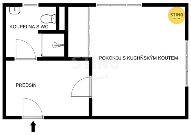 Prodej bytu 1+kk, Frýdek-Místek - Místek, 22 m2