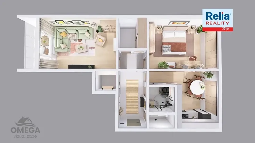 Prodej bytu 2+1, Liberec, Na Žižkově, 64 m2