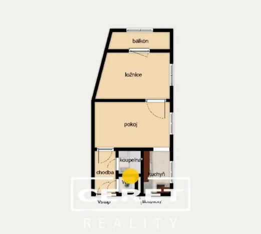 Prodej bytu 2+1, Žatec, Boženy Němcové, 48 m2