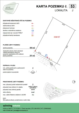 Prodej pozemku, Oslavany, 604 m2
