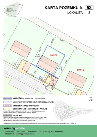 Prodej pozemku, Oslavany, 604 m2