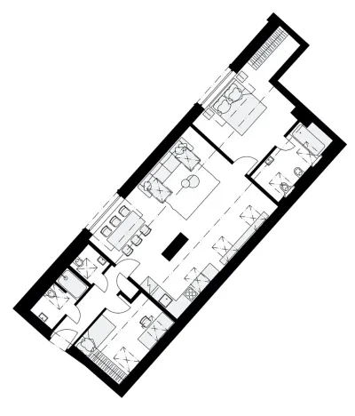 Pronájem bytu 3+kk, Praha - Košíře, Musílkova, 88 m2