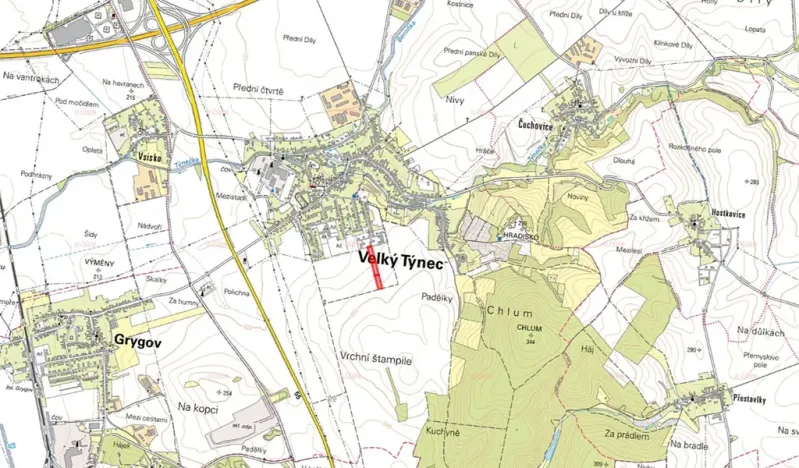 Prodej pole, Velký Týnec, 4937 m2