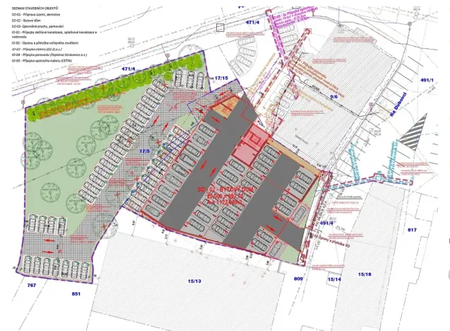 Prodej pozemku pro bydlení, Strakonice, Na Dubovci, 3000 m2