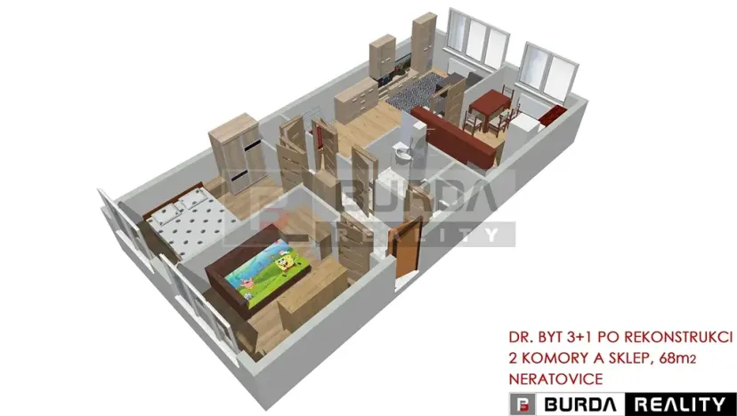 Prodej bytu 3+1, Neratovice, 68 m2