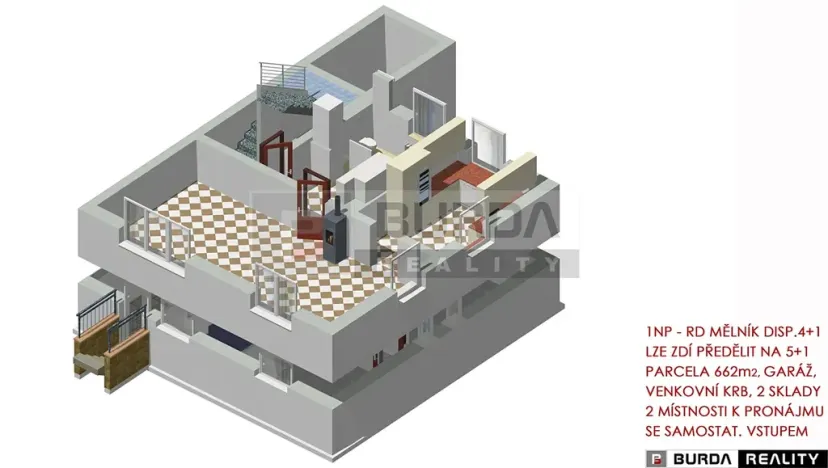 Prodej rodinného domu, Mělník, Komenského, 203 m2