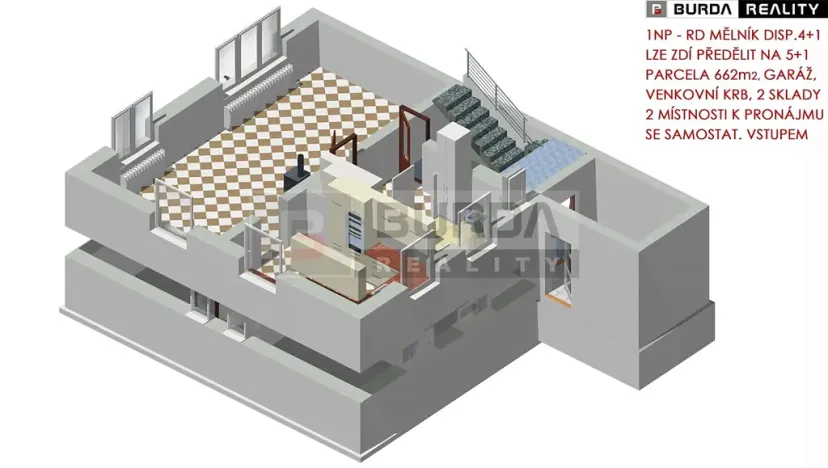 Prodej rodinného domu, Mělník, Komenského, 203 m2