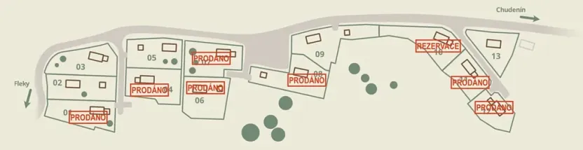 Prodej pozemku pro bydlení, Chudenín, 2084 m2