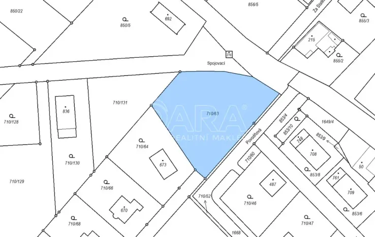 Prodej pozemku pro bydlení, Obříství, Povodňová, 1610 m2