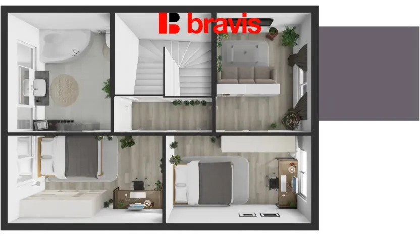 Prodej rodinného domu, Křenovice, Široká, 110 m2