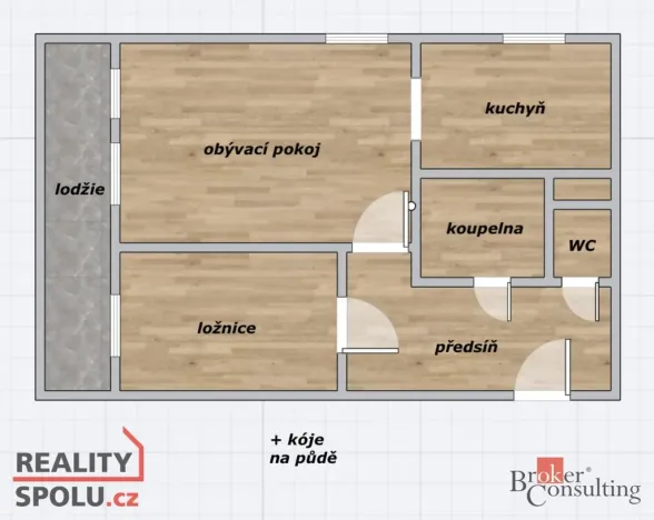 Prodej bytu 2+kk, Praha, Vodnická, 51 m2