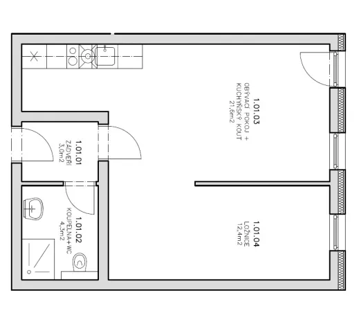 Prodej bytu 2+kk, Pec pod Sněžkou, 42 m2