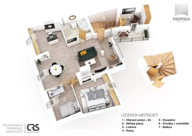 Pronájem bytu 3+kk, Brno, Ríšova, 118 m2