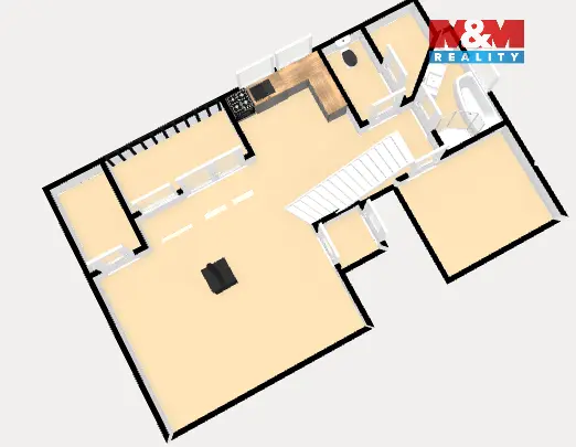 Pronájem bytu 3+kk, Rakovník - Rakovník II, Dukel. hrdinů, 94 m2