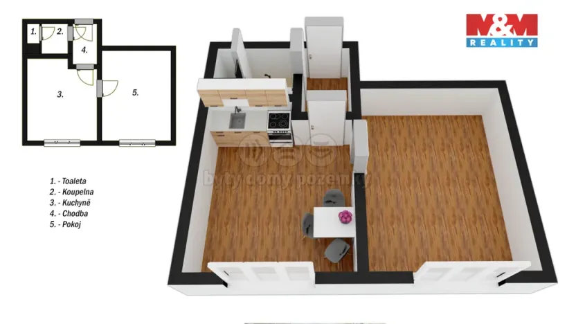 Prodej bytu 1+1, Svitavy - Předměstí, Dimitrovova, 37 m2
