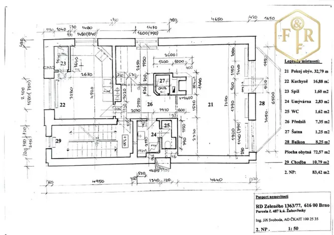 Prodej rodinného domu, Brno, Zeleného, 205 m2
