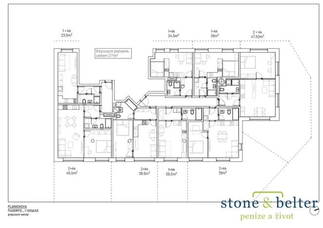 Prodej kanceláře, Praha - Veleslavín, Pláničkova, 317 m2