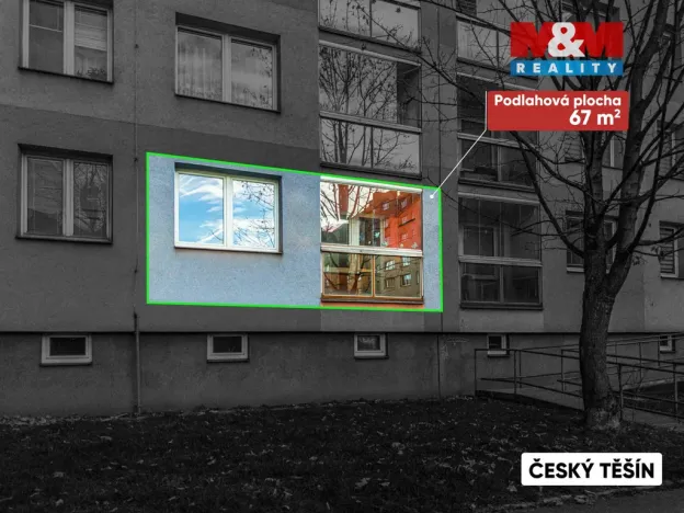 Prodej bytu 3+1, Český Těšín, Polní, 67 m2