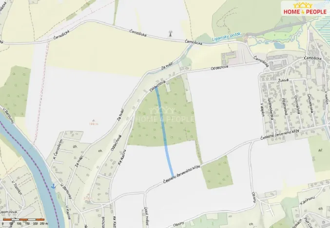 Prodej pole, Praha - Lipence, 6855 m2