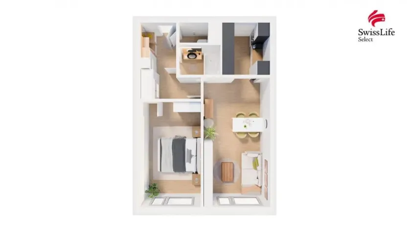 Prodej bytu 2+kk, Praha - Chodov, V jezírkách, 43 m2