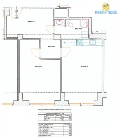 Pronájem bytu 2+kk, Praha - Žižkov, Baranova, 53 m2