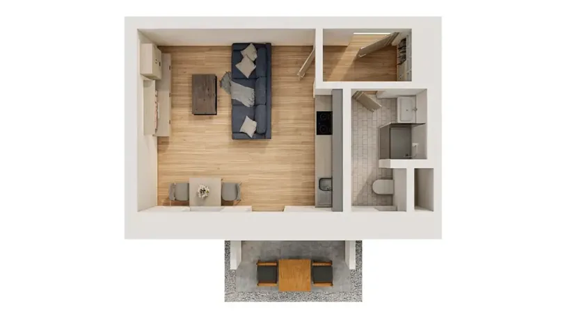 Pronájem bytu 1+kk, Mikulov, 25 m2