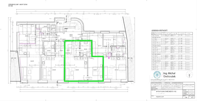 Pronájem bytu 2+kk, Staré Město, Hradišťská, 53 m2