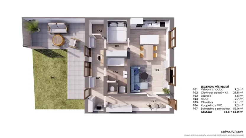 Prodej rodinného domu, Brno, Farní, 67 m2