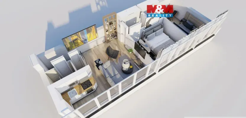 Prodej bytu 3+kk, Praha - Karlín, Nekvasilova, 56 m2