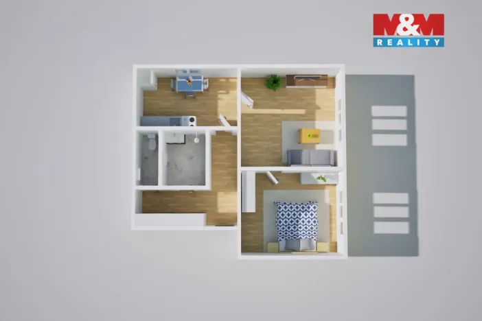 Prodej bytu 2+1, Duchcov, Malinovského, 55 m2