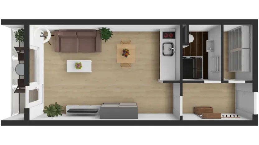 Pronájem bytu 1+kk, Pardubice, Lidmily Malé, 28 m2