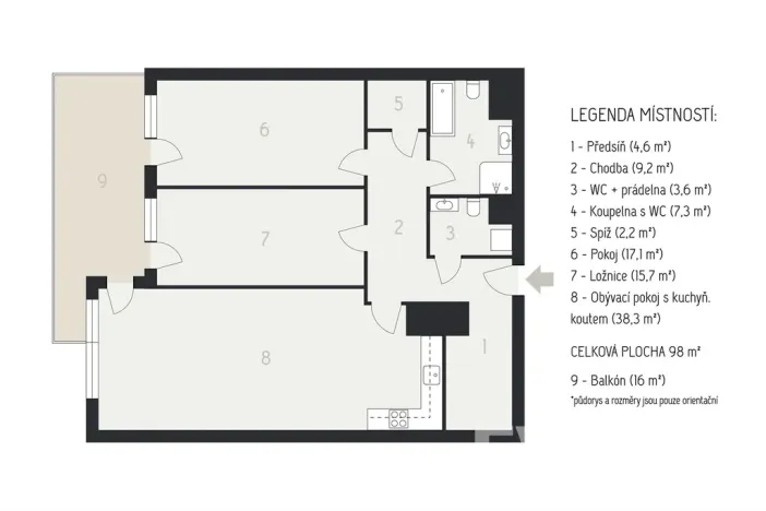 Prodej bytu 3+kk, Praha - Strašnice, Zvěřinova, 98 m2