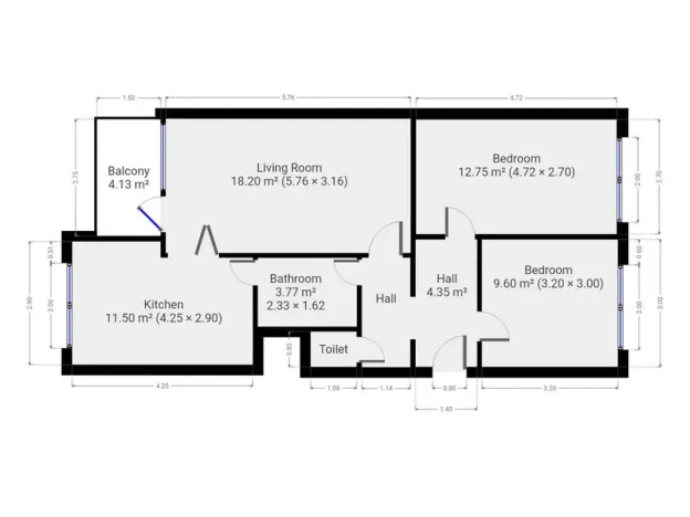 Pronájem bytu 3+1, Praha - Kobylisy, Taussigova, 67 m2